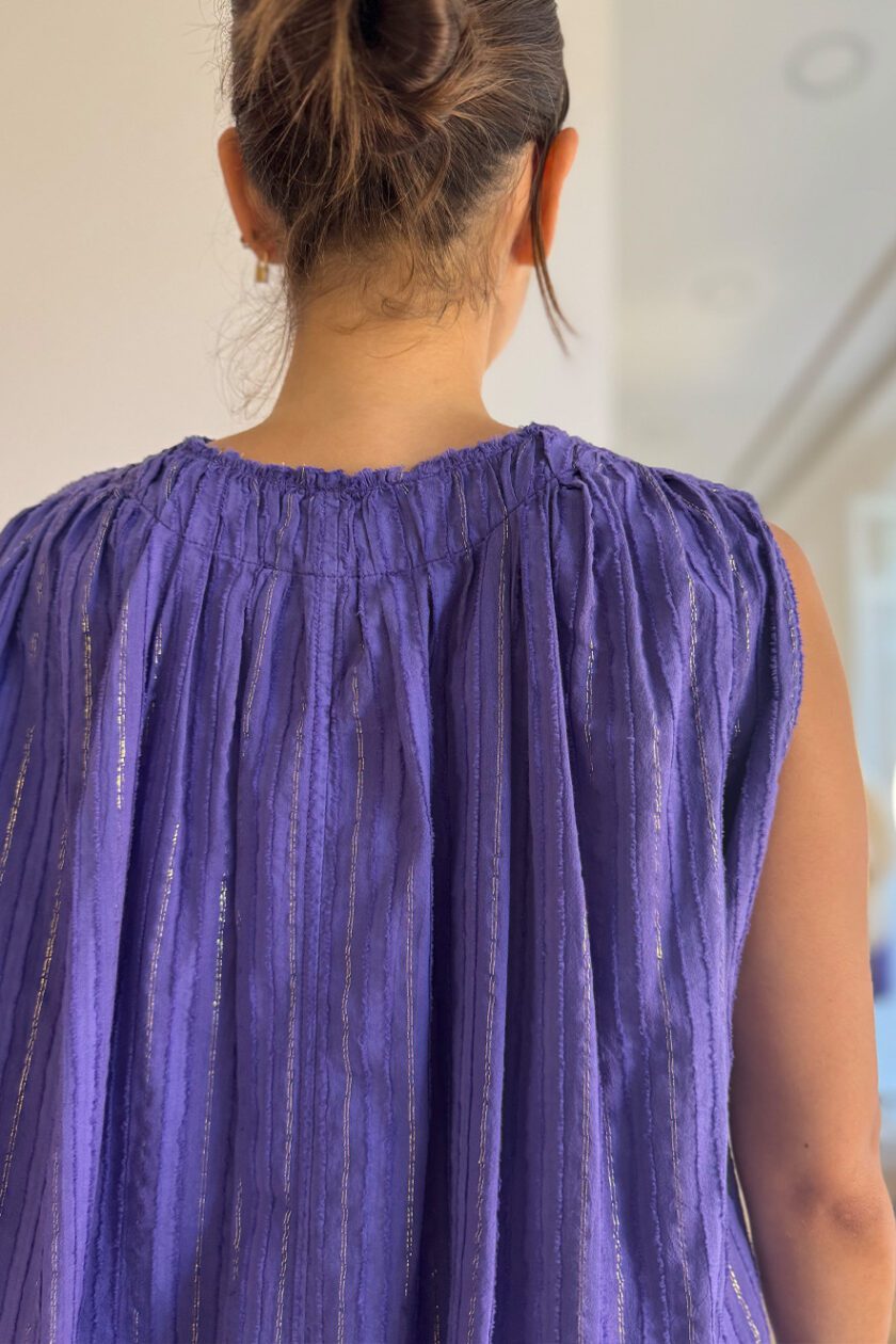 Devotion Μπλούζα Lurex Violet Iris - Image 3