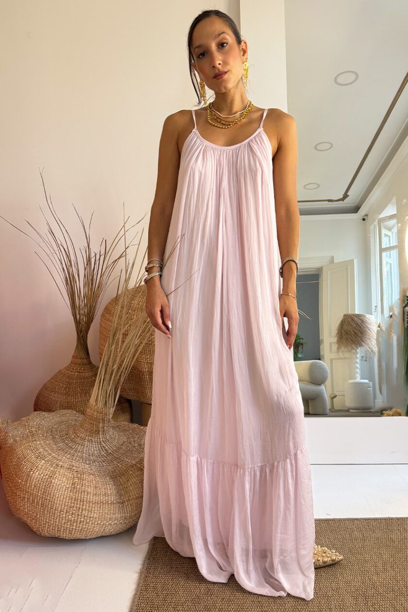 Pink Strapless Dress