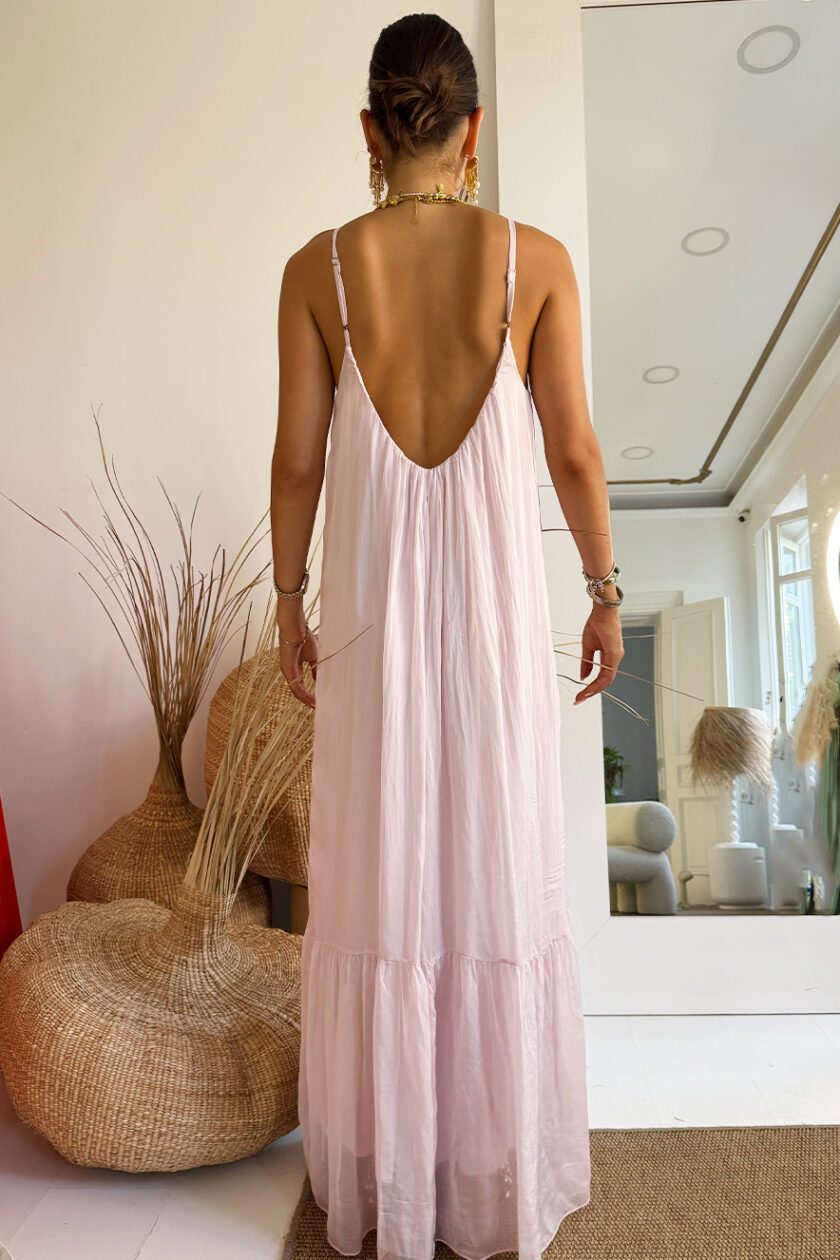 Pink Strapless Dress - Image 3
