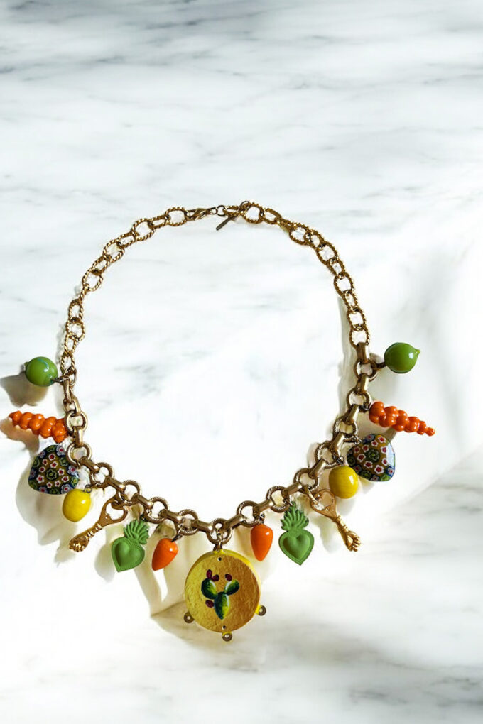 Ifigenia Loukou Necklace with Charms and Tambourine
