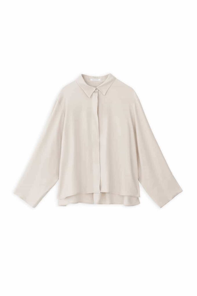 Philosophy Cropped Cream Shirt